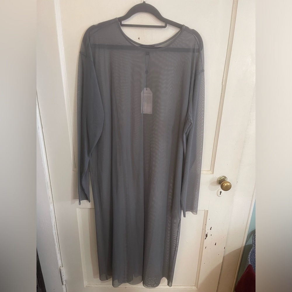 NWT Universal Standard Thames Fog Dress in slate gray- size 18/20